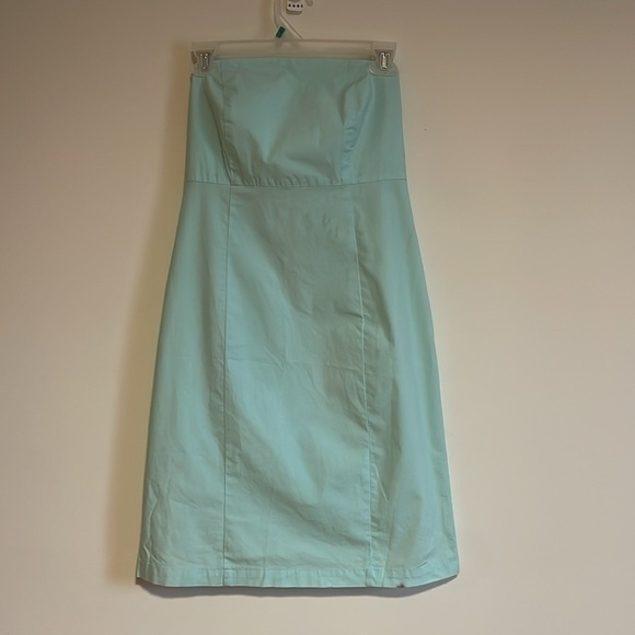 Y2K Gap Tube Dress 4 Light Blue Mint Mini Stretch 2004 Strapless NWT Deadstock - Picture 1 of 15